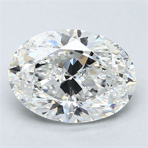 Foto Diamante Natural 3.01 quilates, Ovalado , Color F, claridad SI1 y certificado GIA de