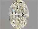 Natural Diamond 1.20 Carats, Oval with  Cut, K Color, SI1 Clarity and Certified by GIA