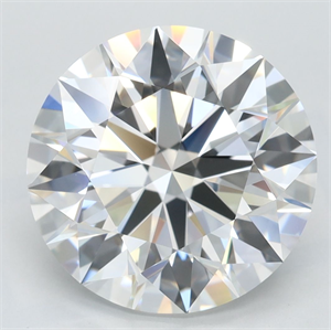 Picture of Lab Grown Diamond 5.00 Carats, Round with Excellent Cut, D Color, VVS1 Clarity and Certified by GIA