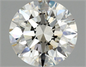 Natural Diamond 0.90 Carats, Round with Excellent Cut, J Color, VS2 Clarity and Certified by GIA