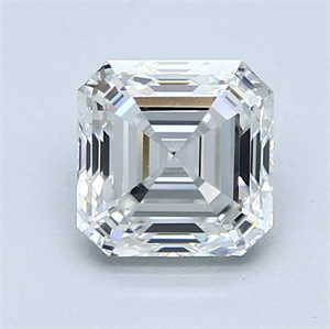 Picture of Natural Diamond 1.70 Carats, Asscher with  Cut, F Color, VS2 Clarity and Certified by GIA