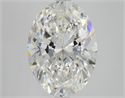 Natural Diamond 4.01 Carats, Oval with  Cut, H Color, VVS1 Clarity and Certified by GIA