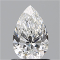 Natural Diamond 0.71 Carats, Pear with  Cut, F Color, VVS1 Clarity and Certified by GIA