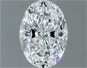 Natural Diamond 1.00 Carats, Oval with  Cut, E Color, IF Clarity and Certified by GIA