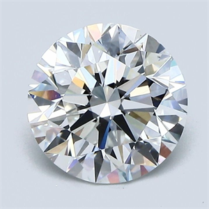 Picture of Natural Diamond 2.01 Carats, Round with Excellent Cut, E Color, VS1 Clarity and Certified by GIA