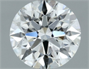 Natural Diamond 0.70 Carats, Round with Excellent Cut, E Color, VS2 Clarity and Certified by IGI