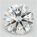 Lab Grown Diamond 3.04 Carats, Round with Excellent Cut, D Color, VVS1 Clarity and Certified by GIA