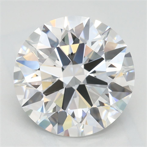 Picture of Lab Grown Diamond 3.04 Carats, Round with Excellent Cut, D Color, VVS1 Clarity and Certified by GIA