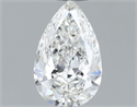 Natural Diamond 0.50 Carats, Pear with  Cut, H Color, SI1 Clarity and Certified by GIA