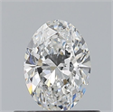 Natural Diamond 0.50 Carats, Oval with  Cut, E Color, IF Clarity and Certified by GIA