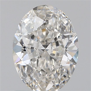 Picture of Natural Diamond 0.80 Carats, Oval with  Cut, H Color, SI2 Clarity and Certified by GIA
