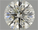 Natural Diamond 0.71 Carats, Round with Excellent Cut, K Color, VVS2 Clarity and Certified by GIA