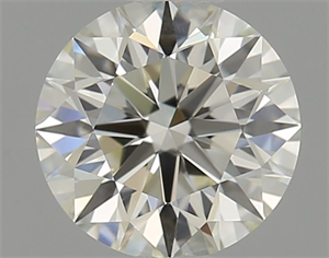 Picture of Natural Diamond 0.71 Carats, Round with Excellent Cut, K Color, VVS2 Clarity and Certified by GIA