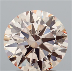 Picture of Lab Grown Diamond 1.81 Carats, Round with Ideal Cut, Fancy Light Pink Color, VS2 Clarity and Certified by IGI