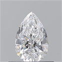 Diamante Natural 0.50 quilates, De pera , Color D, claridad VVS1 y certificado GIA