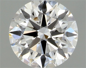 Picture of Natural Diamond 0.42 Carats, Round with Excellent Cut, E Color, VS2 Clarity and Certified by GIA