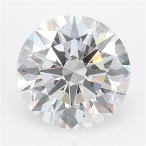 Picture of Lab Grown Diamond 2.10 Carats, Round with Ideal Cut, D Color, IF Clarity and Certified by IGI