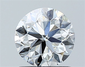 Picture of Natural Diamond 1.01 Carats, Round with Very Good Cut, G Color, VVS2 Clarity and Certified by GIA