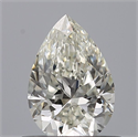 Natural Diamond 0.53 Carats, Pear with  Cut, J Color, VVS1 Clarity and Certified by GIA