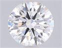 Lab Grown Diamond 1.41 Carats, Round with Ideal Cut, D Color, VVS2 Clarity and Certified by IGI