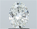 Natural Diamond 0.90 Carats, Oval with  Cut, G Color, SI1 Clarity and Certified by GIA