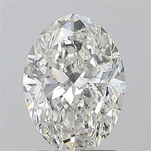 Picture of Natural Diamond 1.50 Carats, Oval with  Cut, G Color, SI2 Clarity and Certified by GIA