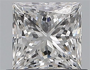Picture of Natural Diamond 0.70 Carats, Princess with  Cut, E Color, VS1 Clarity and Certified by GIA