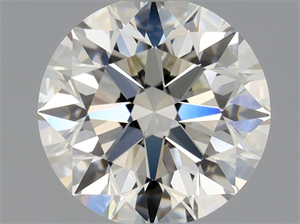 Picture of Natural Diamond 0.58 Carats, Round with Excellent Cut, I Color, VS2 Clarity and Certified by GIA