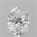 Natural Diamond 1.20 Carats, Oval with  Cut, F Color, SI1 Clarity and Certified by GIA