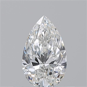 Picture of Natural Diamond 0.50 Carats, Pear with  Cut, G Color, VVS1 Clarity and Certified by GIA