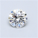 Diamante Natural 0.54 quilates, Redondo , Color E, claridad SI1 y certificado GIA