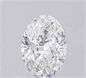 Natural Diamond 0.51 Carats, Oval with  Cut, E Color, VS2 Clarity and Certified by GIA