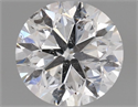 Natural Diamond 0.70 Carats, Round with Very Good Cut, D Color, I1 Clarity and Certified by GIA