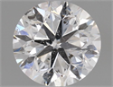 Natural Diamond 0.70 Carats, Round with Very Good Cut, D Color, I1 Clarity and Certified by GIA