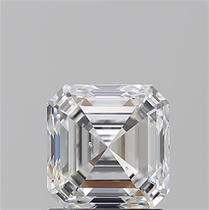 Picture of Natural Diamond 1.50 Carats, Asscher with  Cut, F Color, SI2 Clarity and Certified by GIA