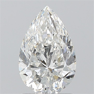 Picture of Natural Diamond 1.20 Carats, Pear with  Cut, F Color, SI2 Clarity and Certified by GIA