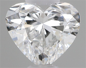Picture of Natural Diamond 0.40 Carats, Heart with  Cut, F Color, VS1 Clarity and Certified by GIA