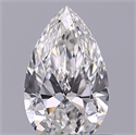 Diamante Natural 0.47 quilates, De pera , Color F, claridad IF y certificado GIA