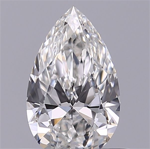 Foto Diamante Natural 0.47 quilates, De pera , Color F, claridad IF y certificado GIA de