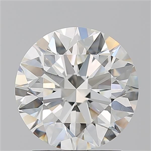 Picture of Natural Diamond 2.02 Carats, Round with Excellent Cut, I Color, VVS2 Clarity and Certified by GIA