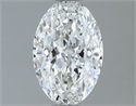 Natural Diamond 0.90 Carats, Oval with  Cut, F Color, VS2 Clarity and Certified by GIA