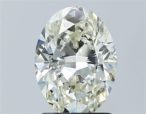 Picture of Natural Diamond 1.70 Carats, Oval with  Cut, J Color, SI1 Clarity and Certified by GIA