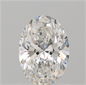 Natural Diamond 1.01 Carats, Oval with  Cut, G Color, VS2 Clarity and Certified by GIA