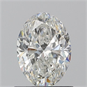 Natural Diamond 0.90 Carats, Oval with  Cut, G Color, SI2 Clarity and Certified by GIA