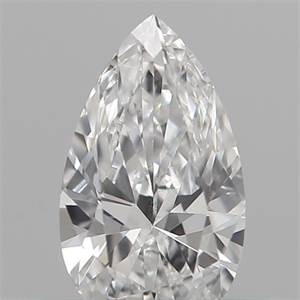 Picture of Natural Diamond 0.19 Carats, Pear with  Cut, D Color, VS2 Clarity and Certified by IGI