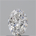 Natural Diamond 0.61 Carats, Oval with  Cut, E Color, VS1 Clarity and Certified by GIA