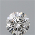 Natural Diamond 0.51 Carats, Round with Excellent Cut, F Color, VS1 Clarity and Certified by IGI
