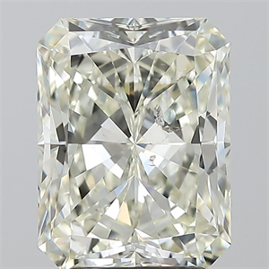 Picture of Natural Diamond 3.53 Carats, Radiant with  Cut, L Color, SI2 Clarity and Certified by GIA
