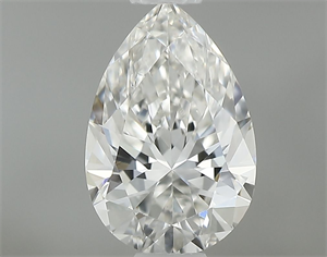 Picture of Natural Diamond 0.55 Carats, Pear with  Cut, F Color, VS2 Clarity and Certified by GIA