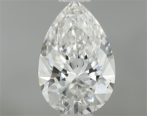 Picture of Natural Diamond 0.55 Carats, Pear with  Cut, F Color, VS2 Clarity and Certified by GIA